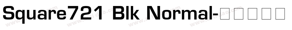 Square721 Blk Normal字体转换